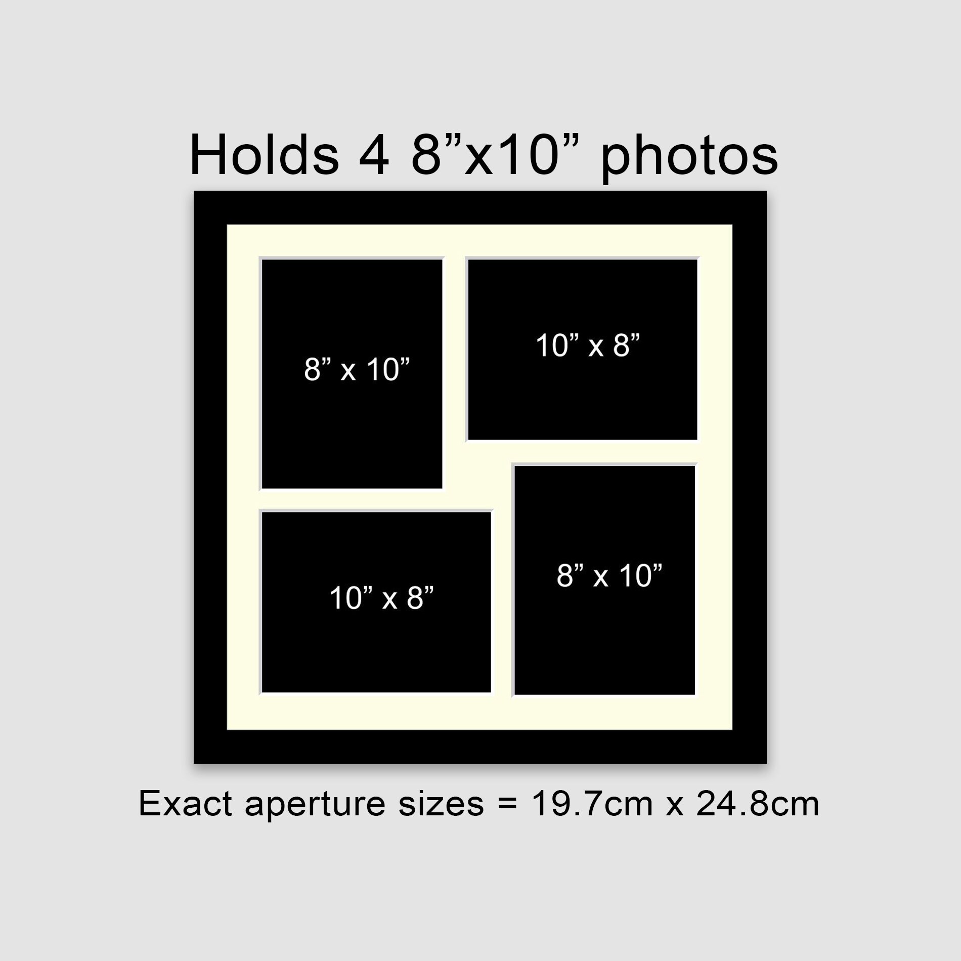 10 X 8 Multi Photo Frame Holds 4 8 X Etsy UK