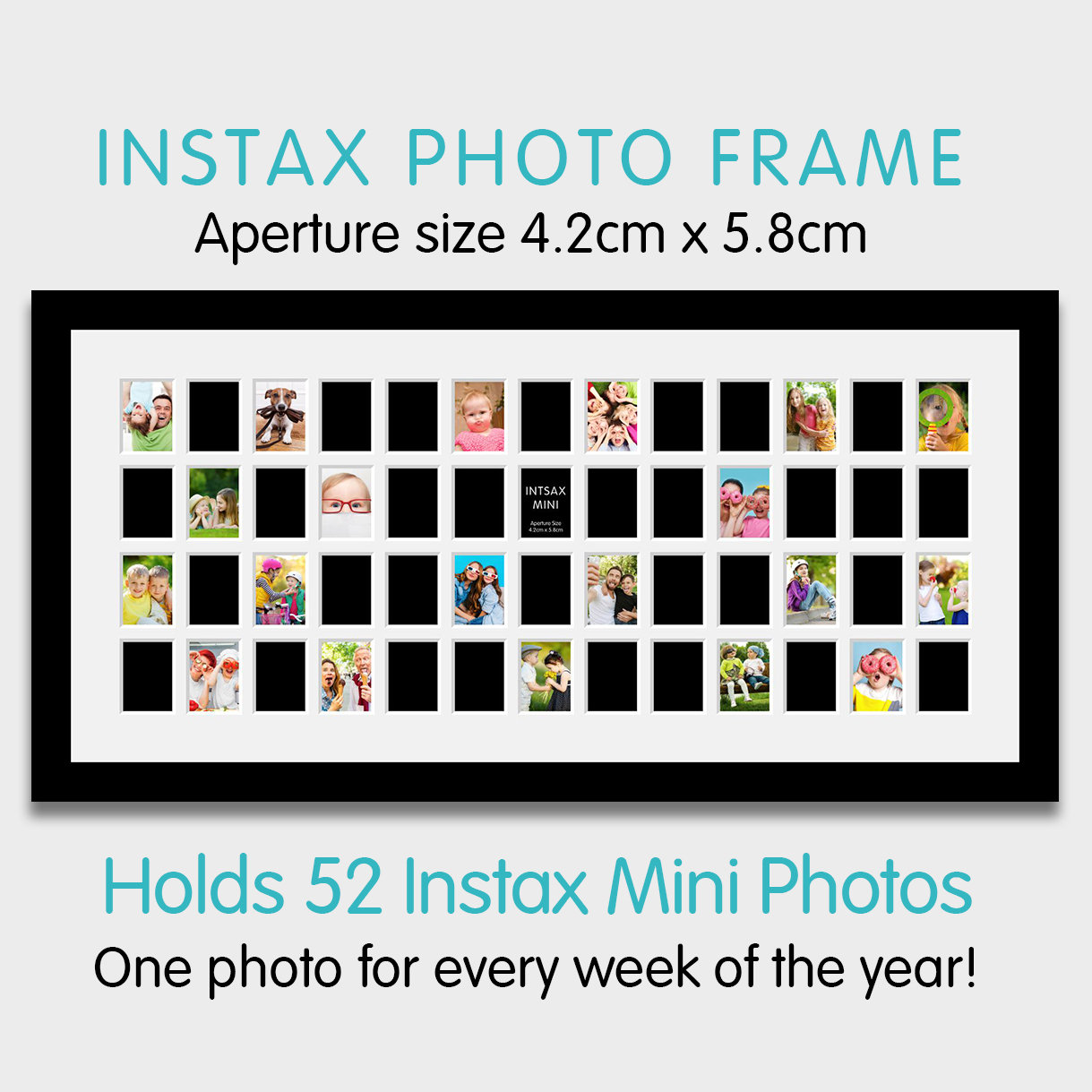 Instax Multi Photo Frames 52 Apertures for Instax Mini Etsy