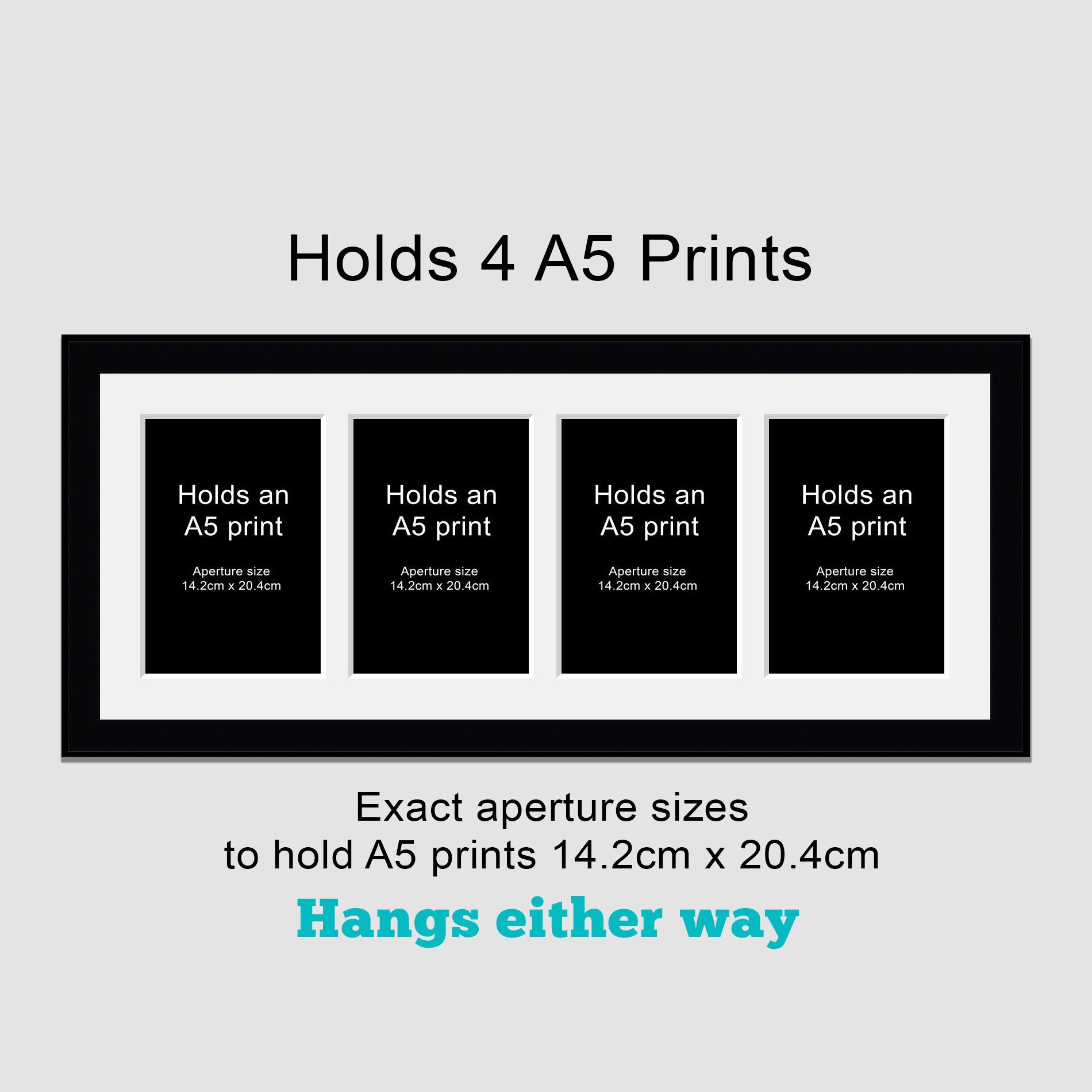 Multi Photo Picture Frame Holds 4 A5 Prints or Photos in a Etsy