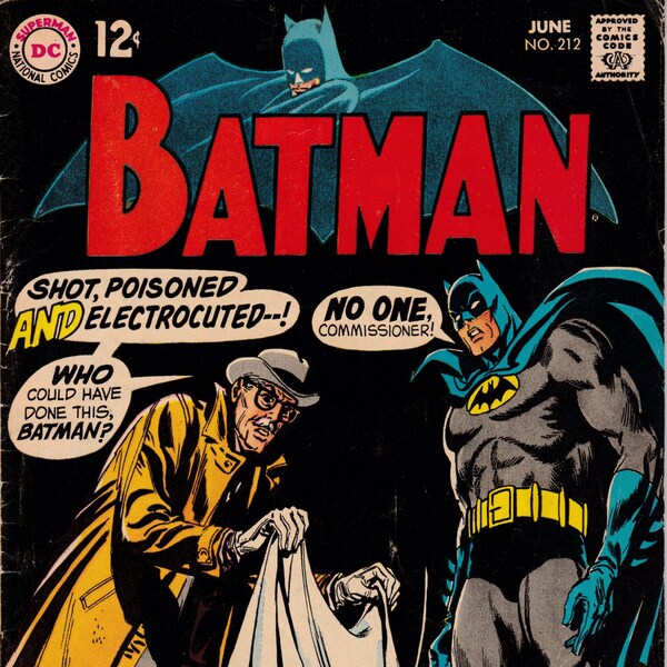 Batman #212 (1st Series 1940) June 1969  DC Comics  Grade VG/F