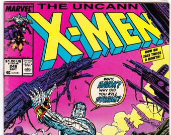 Uncanny X-Men #248 (1st Series 1963) September 1989   Marvel Comics   Grade Fine-
