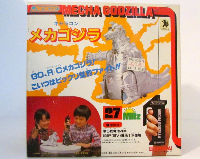 Vintage 1983 Bandai Characon Mechagodzilla Remote Control Etsy
