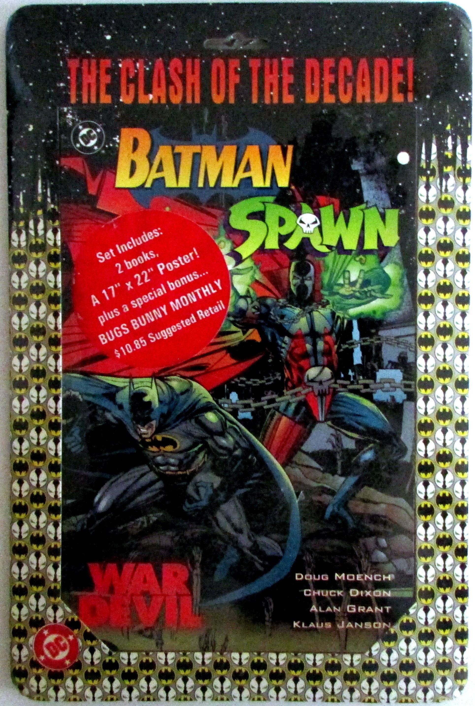 Batman Spawn Clash Of The Decades Two Pack Set Batman Spawn War Devil Spawn Batman 1994 Dc Comics Grade Mip