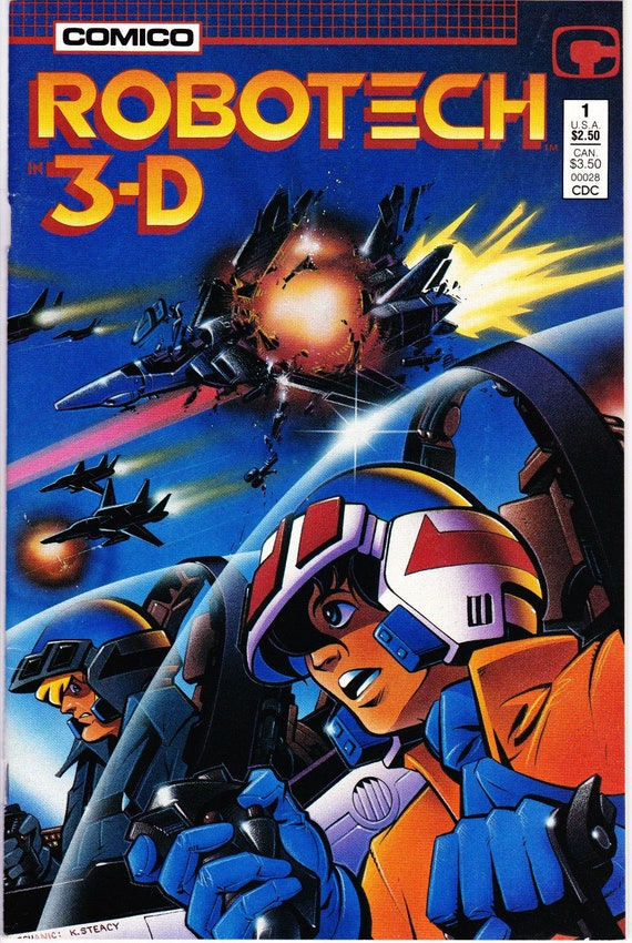 Robotech In 3d 1 1987 August 1987 Comico Grade Vf Etsy