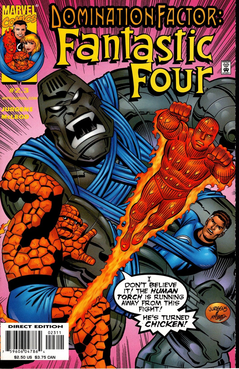 Domination Factor Fantastic Four Max 68% OFF #2.3 1999 Cheap Marvel Comi December