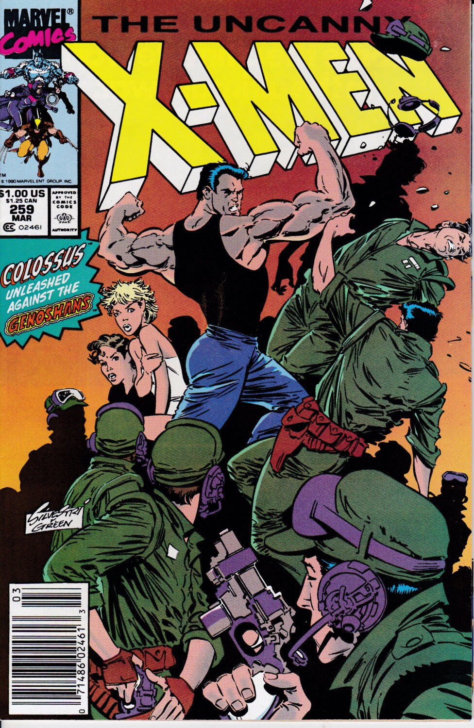 Uncanny XMen 259 March 1990 Marvel Comics Grade NM
