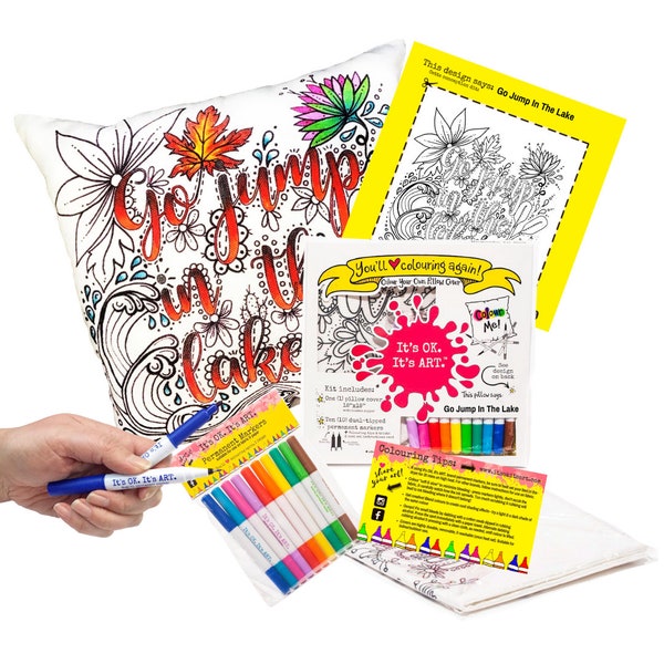 Coloring Pillowcase Etsy