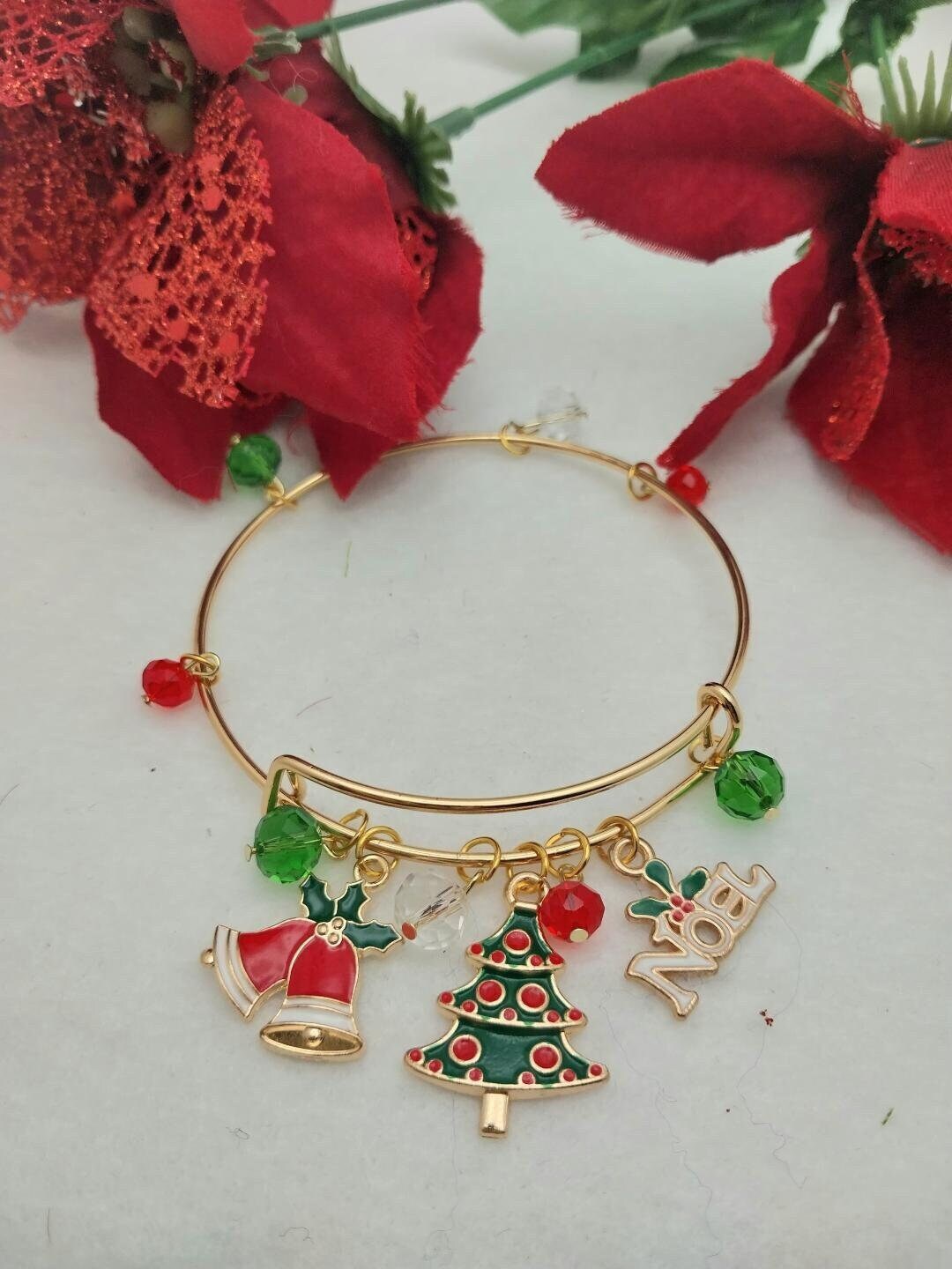 Katie BR040 Christmas Tree Bracelet Christmas Charm Etsy