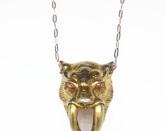 Sabertooth Tiger Spirit Animal Pendant