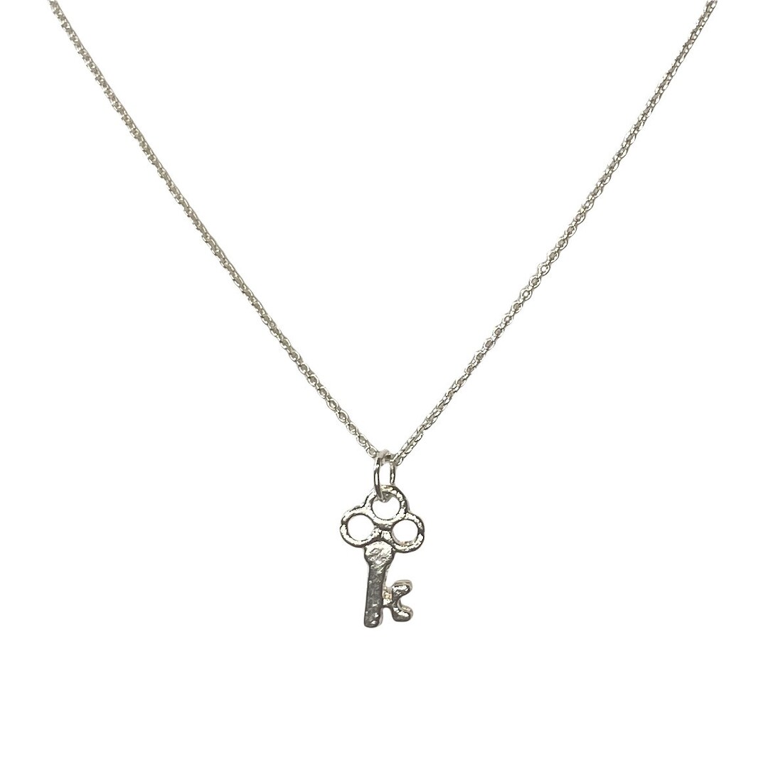 Tiny Key Pendant - Etsy