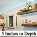 BUY 1 GET 1 FREE ** 5” Deep **   Handmade Reclaimed Wood Floating Shelves 