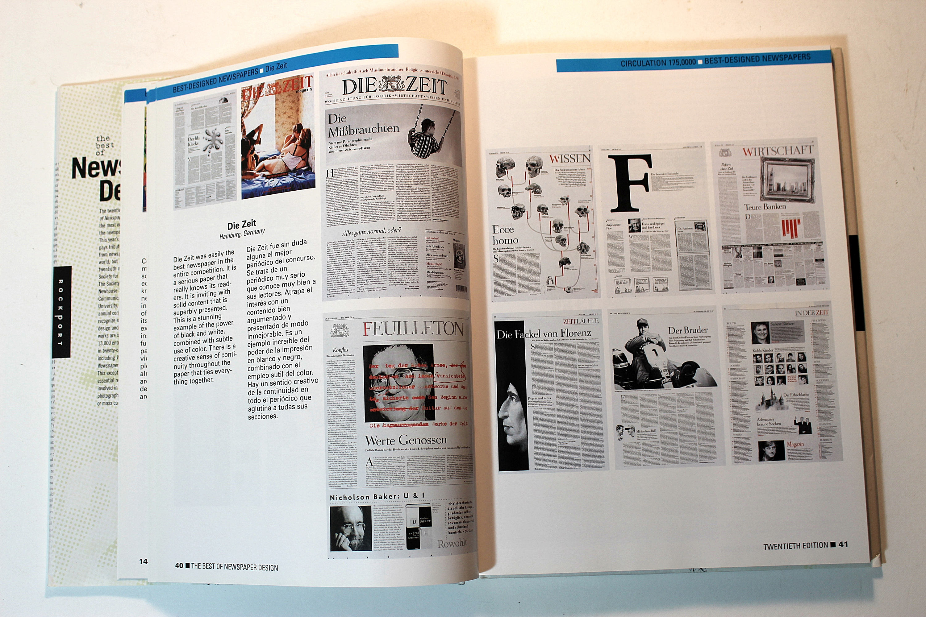 The Best Of Newspaper Design 20th Edition Journalism Book Art Etsy