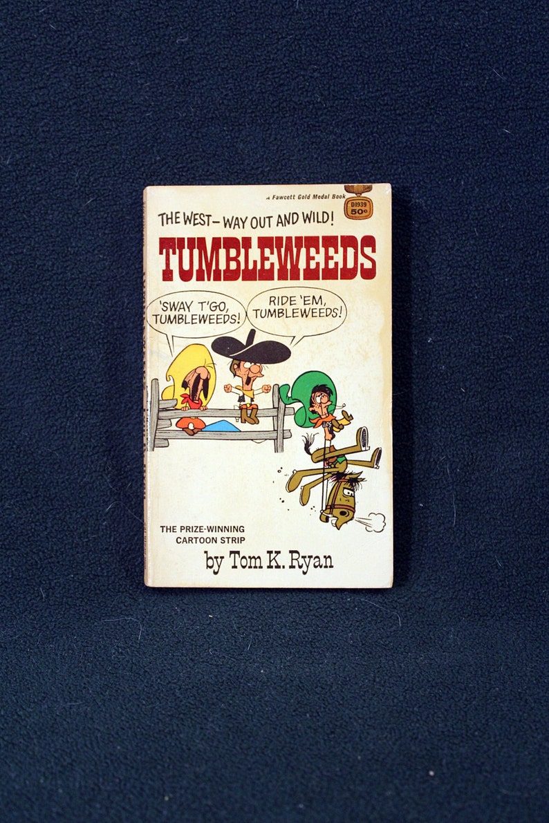 Tumbleweeds By Tom K Ryan Fawcett Gold Medal Books Paperback D1939 1968 1st Printing - 