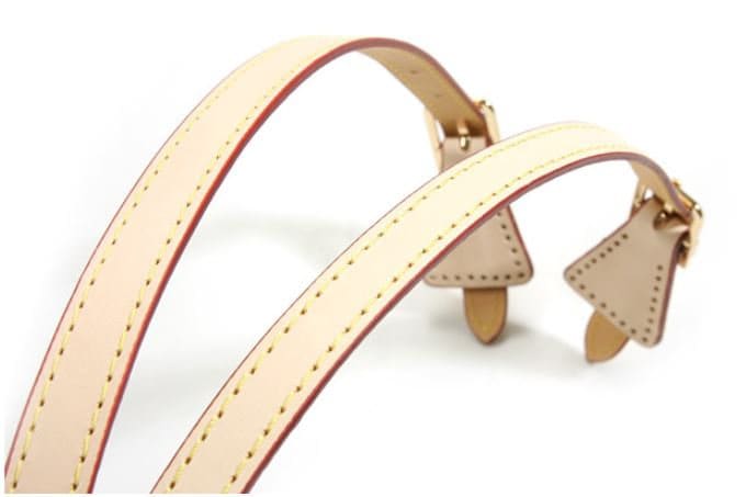 24.8 inch byhands Genuine Leather Adjustable Buckle Shoulder Bag Strap Gold Style Ring, Black (32-6402)