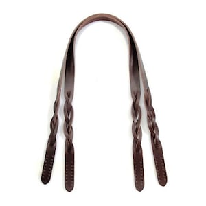 24.9" byhands 100% Genuine Leather Braid Style Shoulder Bag Straps/Purse Handles (40-6301)