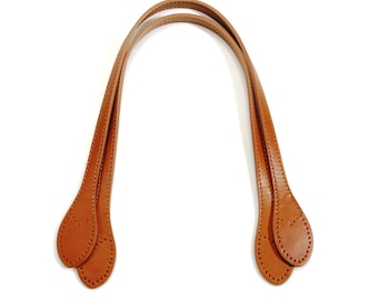 Manici per borsa/tracolla per borsa a tracolla in vera pelle da 23 pollici byhands, Cammello (32-5904)