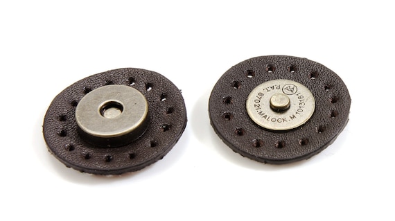 Magnetic Snap Closure w/100% Genuine Leather for Purse Making Supply (16-0201)
