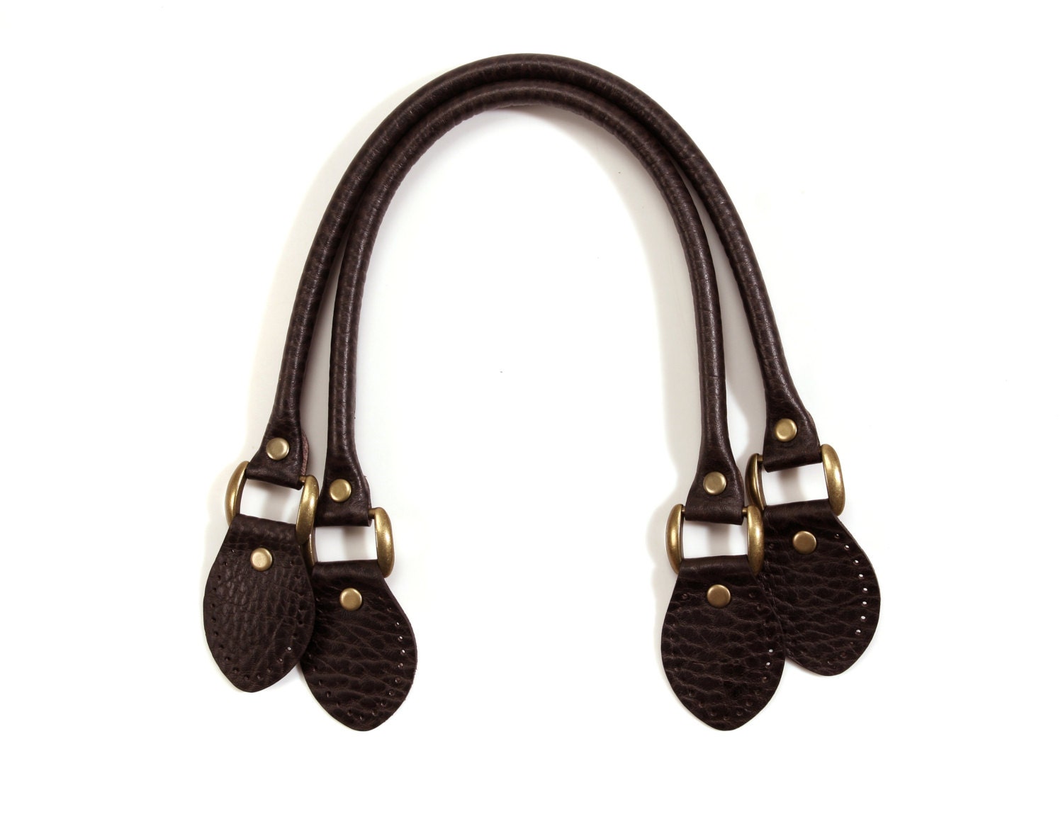 byhands Embossed 100 Genuine Leather Purse Handles / Bag Etsy