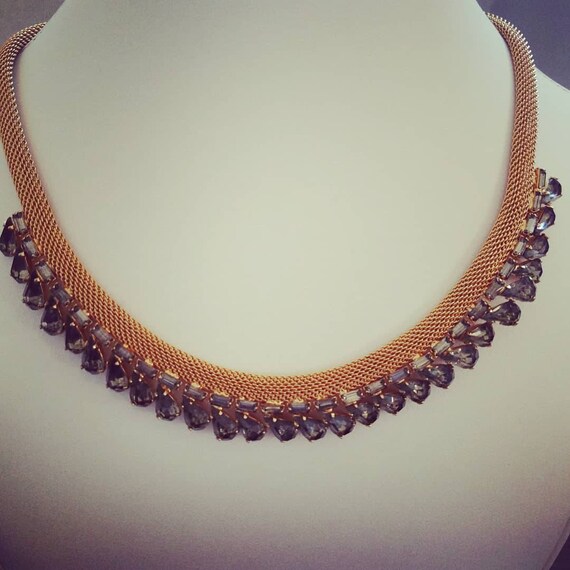Vintage rhinestone choker