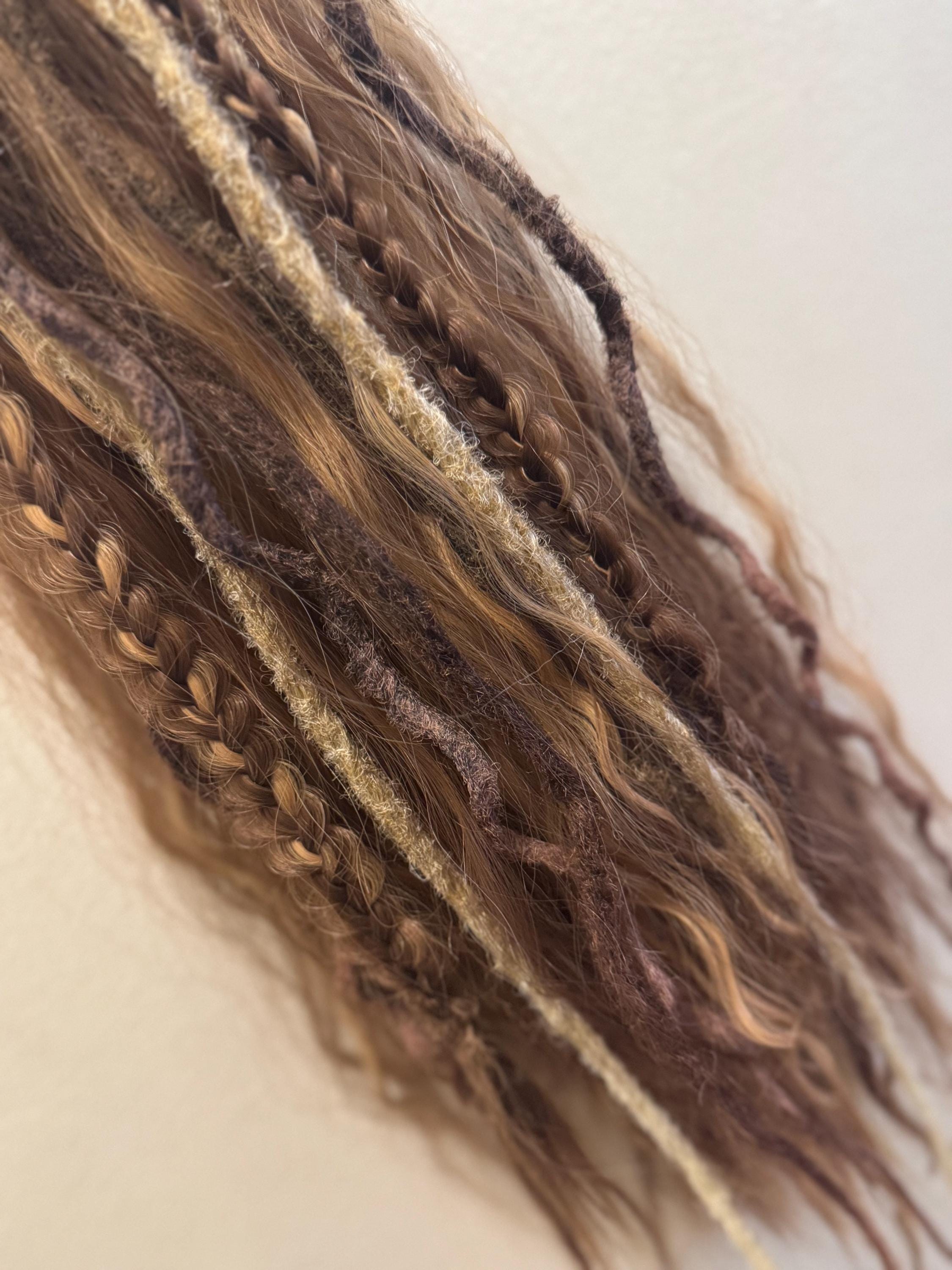 Dreadlock Ponytail Clip On Handmade Extensions Claw Clip