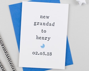 New Grandparents Card - Grandparents for New Baby Card - New Grandpa Card - New Baby Card - Congrats Card - New Grandma Card - Baby Card