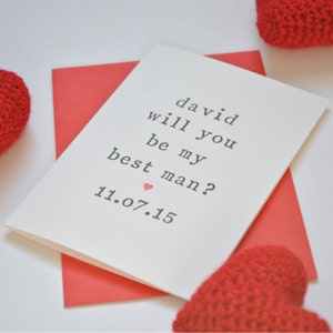 Asking Best Man Card, Be my Best Man, Card for Best Man, Asking Card, Wedding Card, Asking Bestman Wedding Card, Bestman Card, Asking Groom image 4