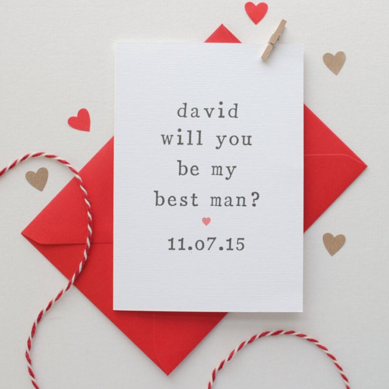 Asking Best Man Card, Be my Best Man, Card for Best Man, Asking Card, Wedding Card, Asking Bestman Wedding Card, Bestman Card, Asking Groom image 2