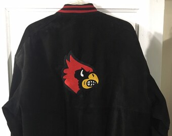 Vintage Louisville Cardinals Varsity Bomber Jacket Lined Size 2XL XXL 90s  UofL