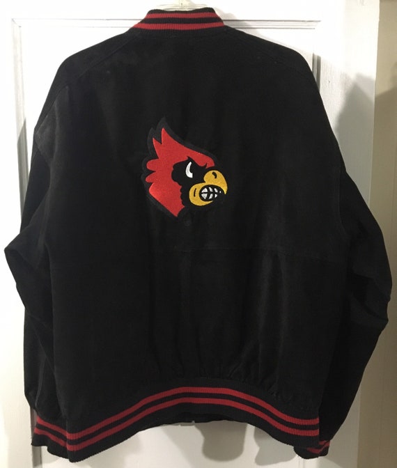 University of Louisville Pro Edge Leather Suede Jacket Sz L -  Denmark