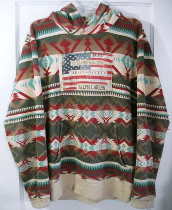 ralph lauren aztec hoodie