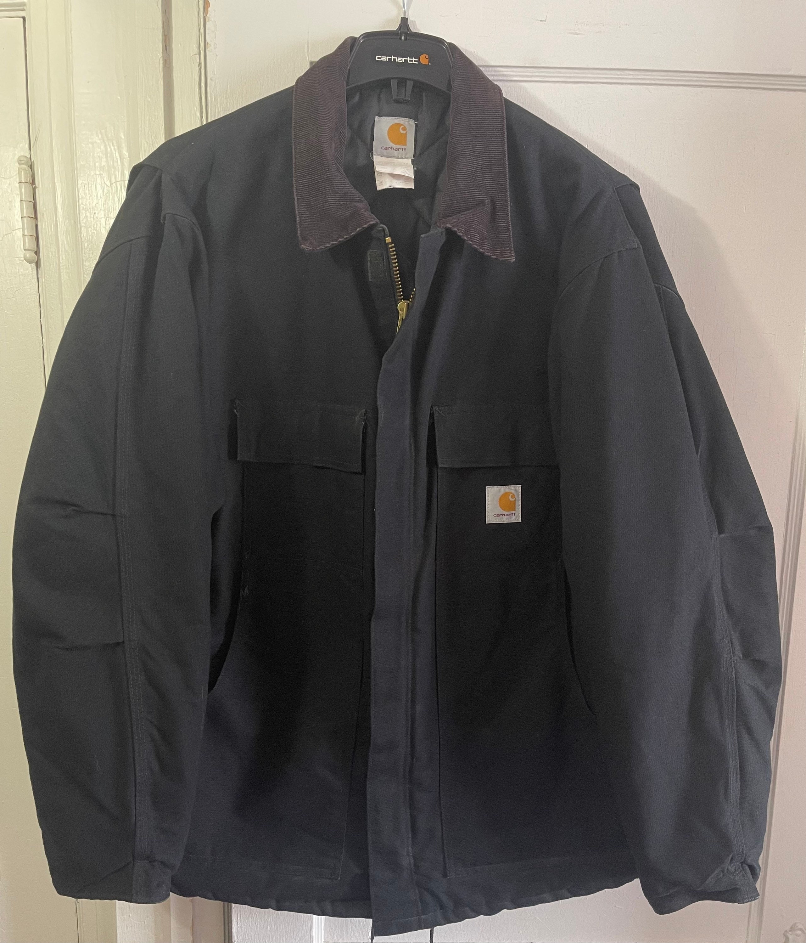 Vintage Black Carhartt Western Field Chore Work Jacket Sz Xxl - Etsy