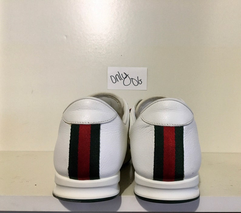 Vintage 1984 STYLE Gucci LOW TOP Tennis Sneakers 10 G Sz 11 Etsy