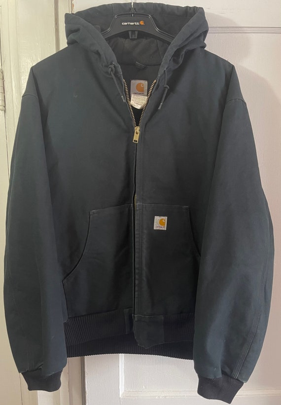 Vintage Black Carhartt Duck Work Jacket 