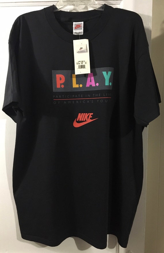 Afscheid Kritiek Geweldig Vintage Bnwt NIKE Play T-shirt Sz XXL Jordan Agassi Jackson - Etsy