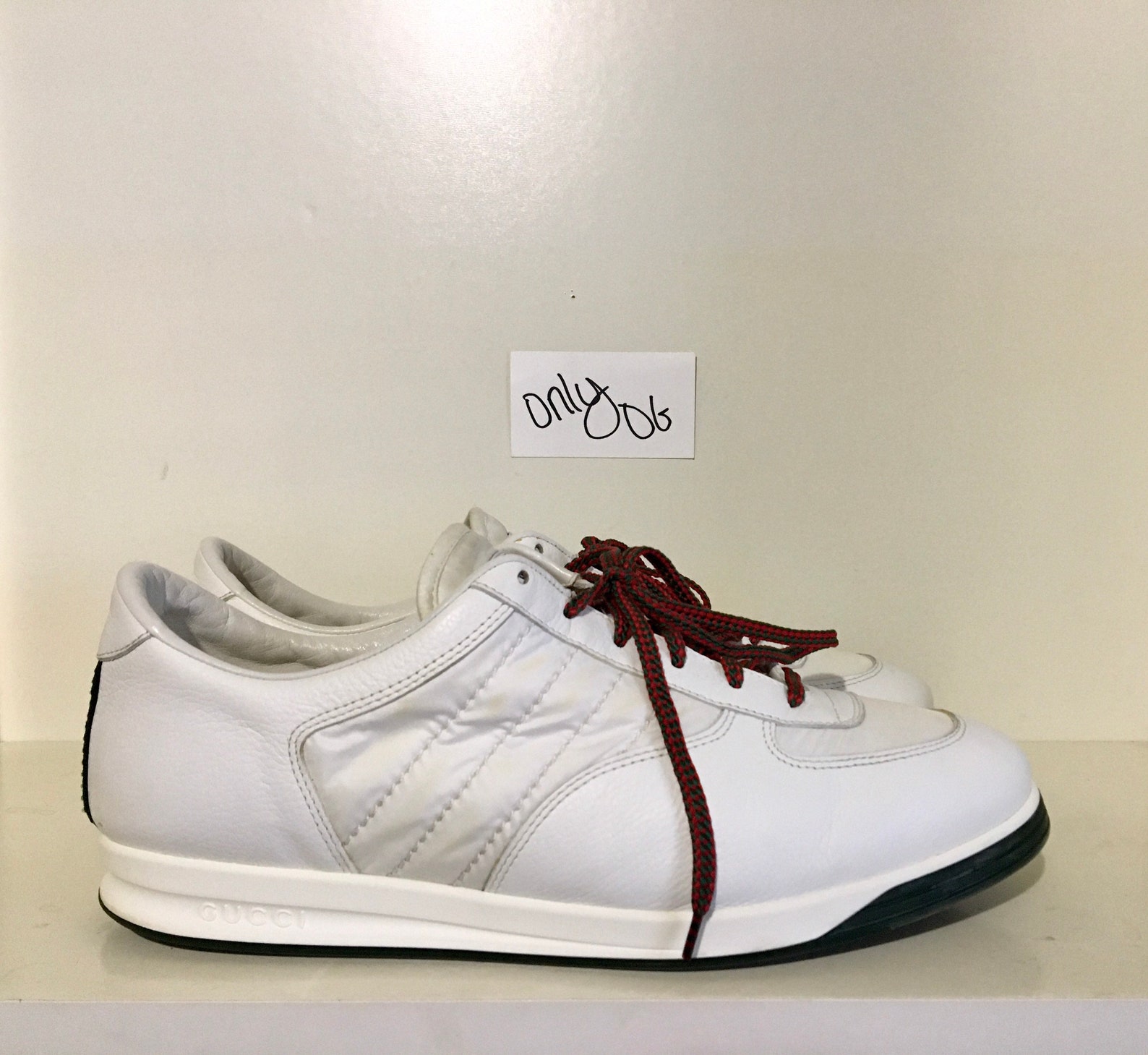 Vintage 1984 STYLE Gucci LOW TOP Tennis Sneakers 10 G Sz 11 Etsy