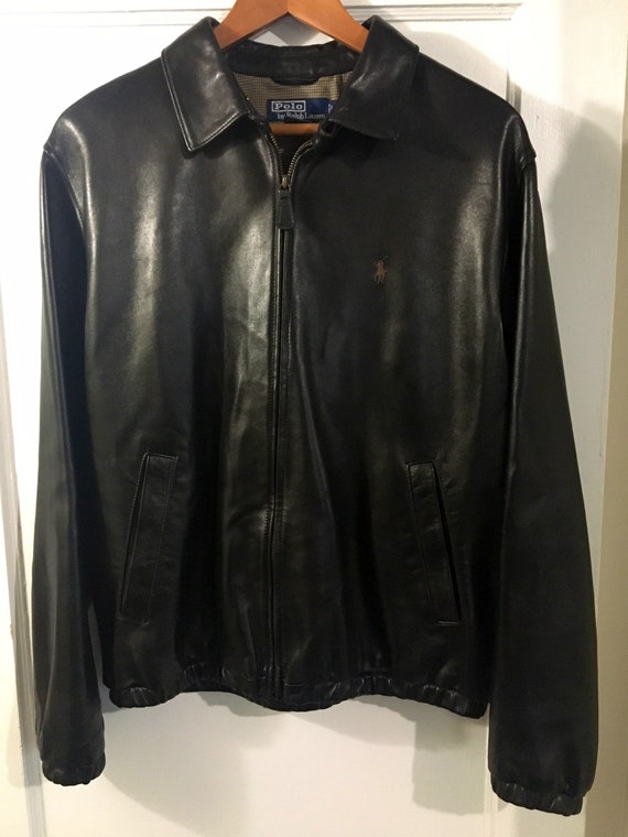 polo sport leather jacket