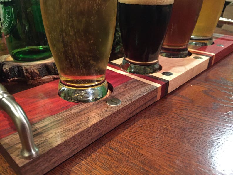 4 Glas Bier Flight Set Etsy