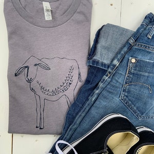 Sheep T-Shirt - Sheep Tee - Super soft t-shirt - Soft cotton t shirt - Farm animal t shirt - Bella canvas tee