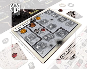 Rebel Turn Tracker Console | Compatible with Star Wars Rebellion | Unofficial Digital Product