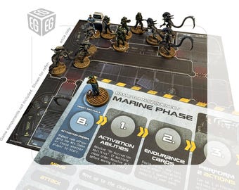 Marine & Xenos Phase Counters, Compatible with Aliens, Another Glorious Day in the Corps | Unofficial Digital Product