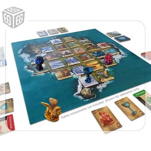 Enhanced Play Mat Design | Compatible with Forbidden Island | Unofficial Digital Product