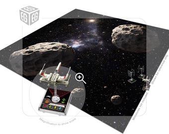 Asteroid Run | Compatible with the X-Wing Minitures Game | Unofficial Product