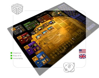 Enhanced Play Mat Design | Compatible with Dune Imperium + Immortality + Rise of Ix | Unofficial Digital Product