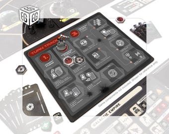 Imperial Turn Tracker Console | Compatible with Star Wars Rebellion | Unofficial Digital Product