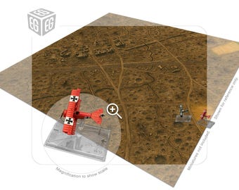 Wasteland Sky Play Mat | Compatible with Wings Of Glory + Wings Of War, Famous Aces | Unofficial Digital Product