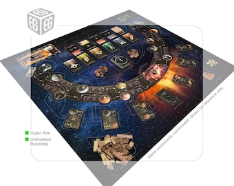 Enhanced Play Mat Design | Compatible with Star Wars Outer Rim + Unfinished Business Expansion  | Unofficial Digital Product
