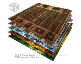 5 Theme Bundle – Shared Play Areas | Compatible with Gwent, The Legendary Card Game | Unofficial Digital Product