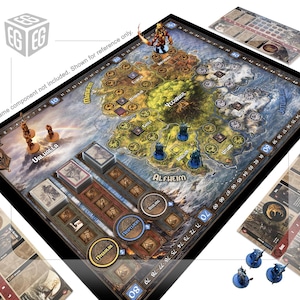 Enhanced Play Mat Design | Compatible with Bloodrage + Expansions | Unofficial Digital Product