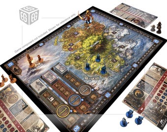 Enhanced Play Mat Design | Compatible with Bloodrage + Expansions | Unofficial Digital Product