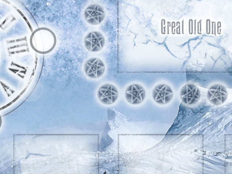 Digital Download Elder Sign, Omens of Ice, Enhanced Playmat Design